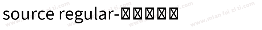source regular字体转换